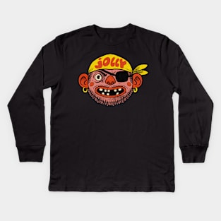 Not So Jolly Roger Kids Long Sleeve T-Shirt